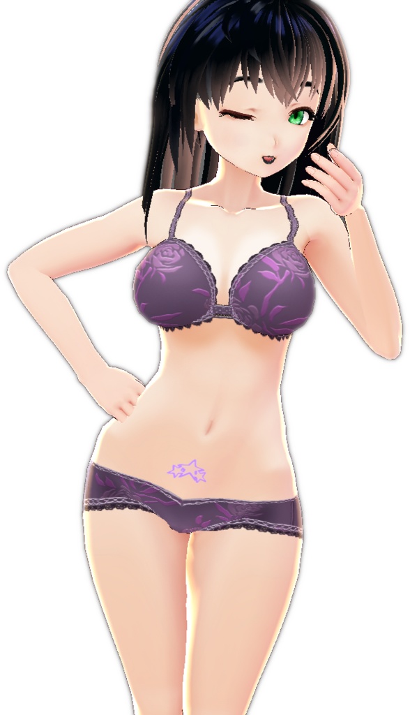 3 piece Style #1 STAR TATTOO multiple colors VROID BODY TEXTURE