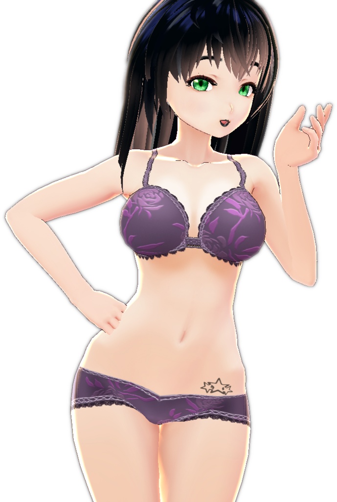 3 piece Style #1 STAR TATTOO multiple colors VROID BODY TEXTURE