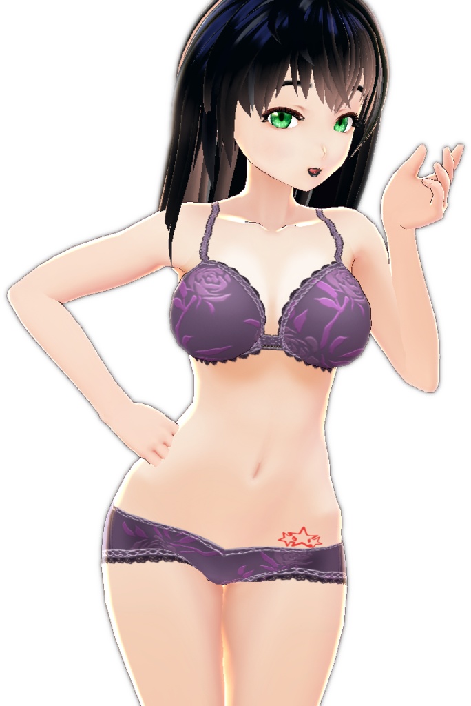 3 piece Style #1 STAR TATTOO multiple colors VROID BODY TEXTURE