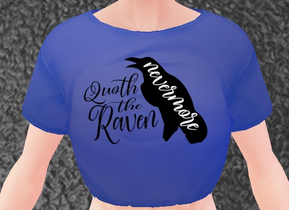 *IMPROVED* 2 PIECE - Raven "Nevermore" mini t-shirt and hoodie set