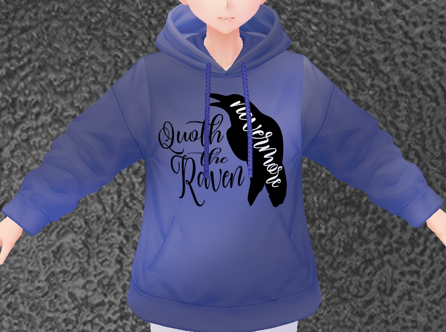 *IMPROVED* 2 PIECE - Raven "Nevermore" mini t-shirt and hoodie set