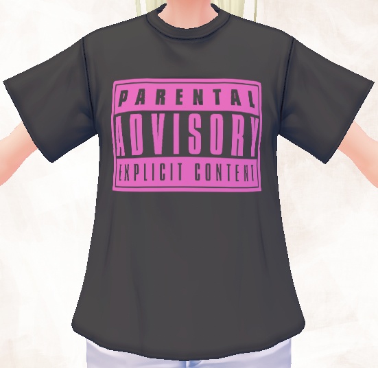 Parental Advisory Sets - Black with 5 Color Choices
