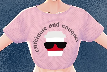 3 piece Caffeinate and Conquer VROID textures ORIGINAL DESIGN