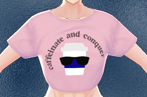 3 piece Caffeinate and Conquer VROID textures ORIGINAL DESIGN