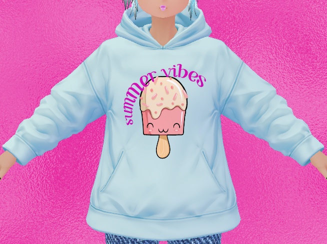 3 piece Summer Vibes Popsicle #1 VROID textures