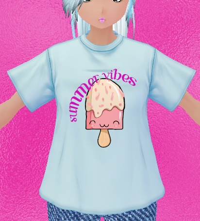 3 piece Summer Vibes Popsicle #1 VROID textures
