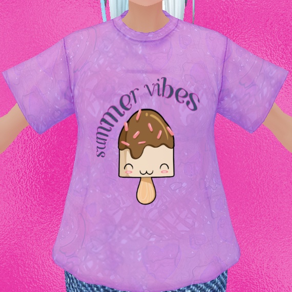 3 piece Summer Vibes Popsicle #2 VROID textures