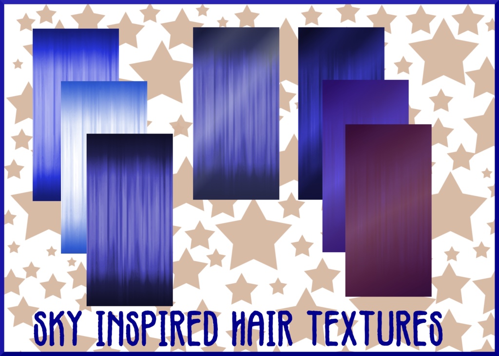 Sky Inspired Hair Palette VROID textures