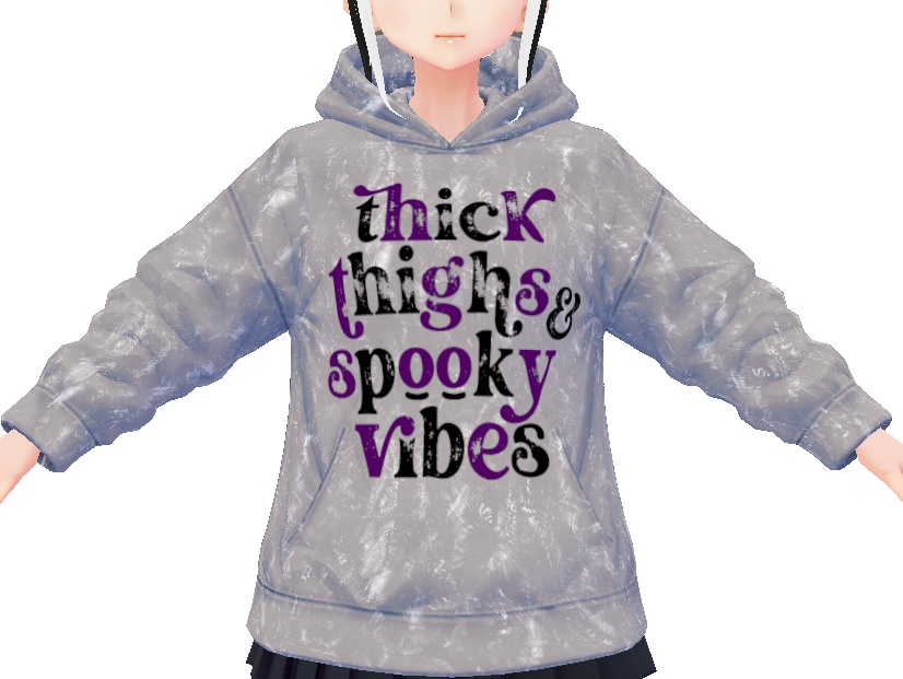 Thick Thighs Spooky Vibes - 3 PIECE VROID TEXTURES