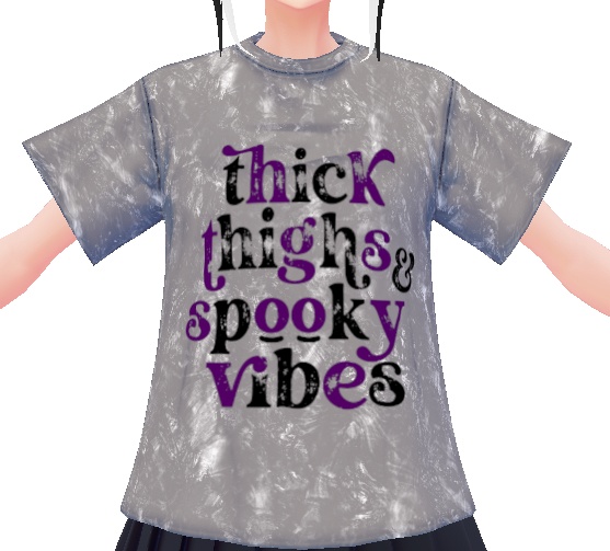 Thick Thighs Spooky Vibes - 3 PIECE VROID TEXTURES