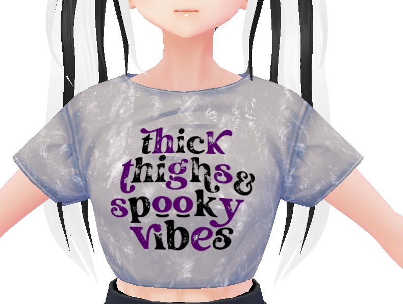 Thick Thighs Spooky Vibes - 3 PIECE VROID TEXTURES