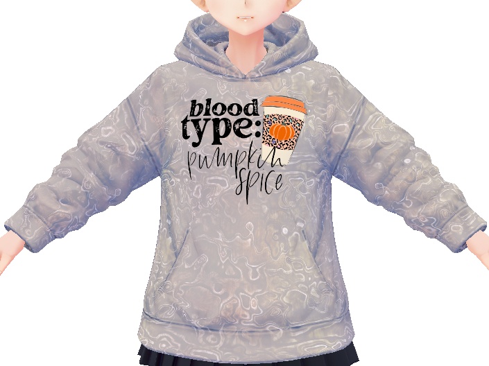 Blood Type Pumpkin Spice 3 piece VROID TEXTURES