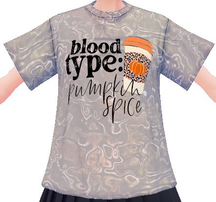Blood Type Pumpkin Spice 3 piece VROID TEXTURES