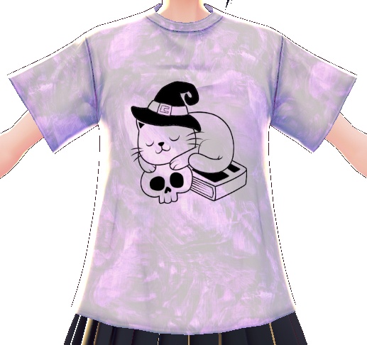 Skull Kitty 3 piece VROID TEXTURES