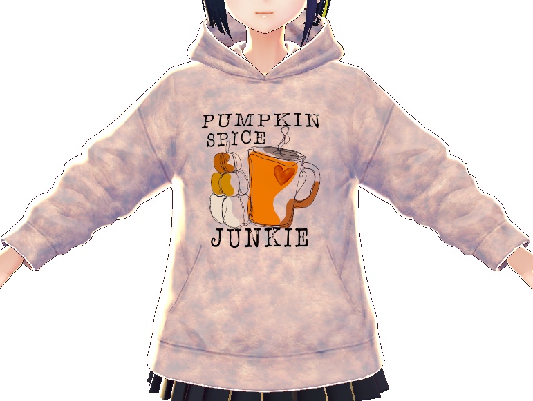 Pumpkin Spice Junkie 3 piece VROID TEXTURES