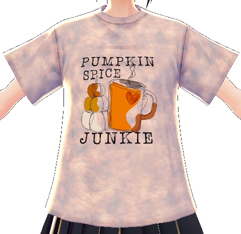 Pumpkin Spice Junkie 3 piece VROID TEXTURES