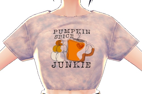 Pumpkin Spice Junkie 3 piece VROID TEXTURES