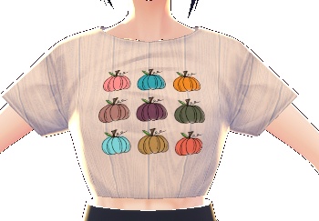 Retro Pumpkins 3 piece VROID TEXTURES