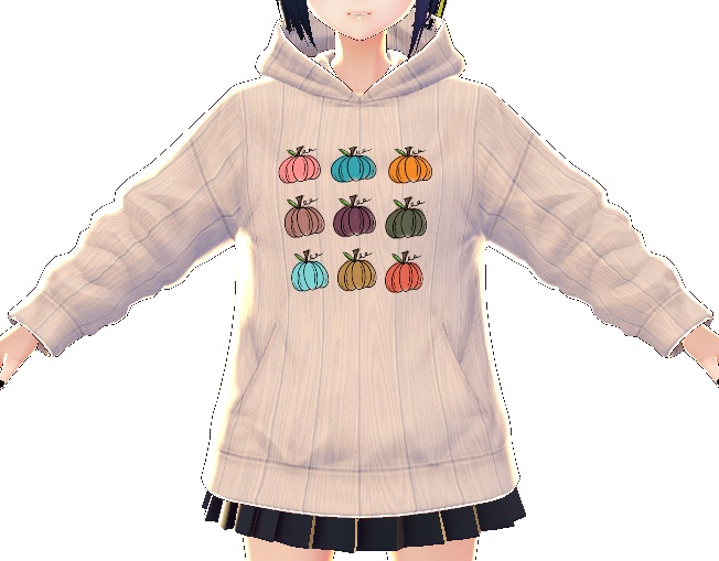 Retro Pumpkins 3 piece VROID TEXTURES