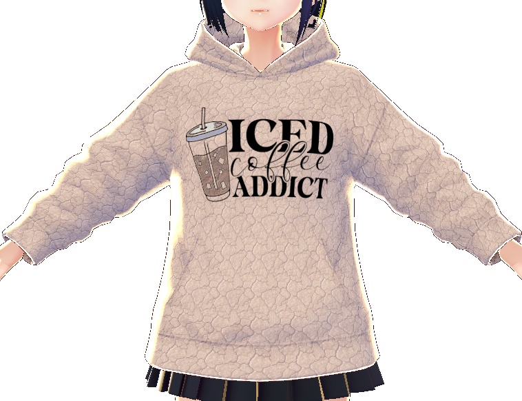 Iced Coffee Addict 3 piece VROID TEXTURE