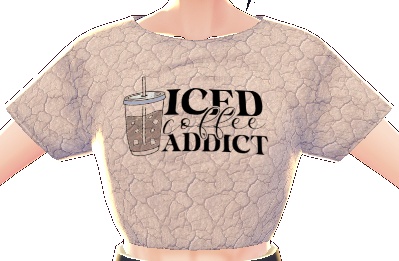 Iced Coffee Addict 3 piece VROID TEXTURE
