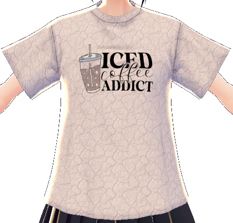 Iced Coffee Addict 3 piece VROID TEXTURE