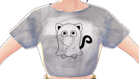 Ghost Kitty 3 piece VROID TEXTURES