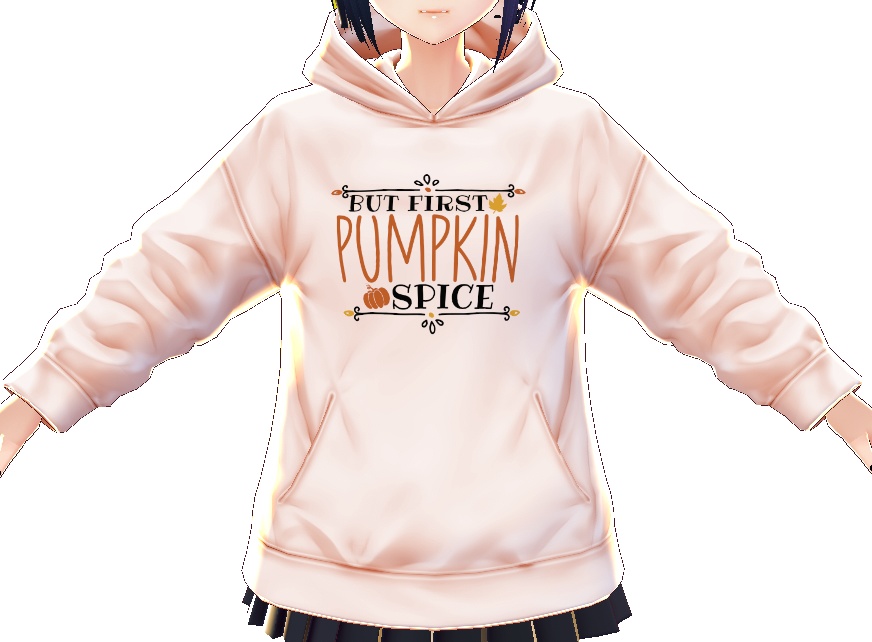"But First Pumpkin Spice" 3 piece VROID TEXTURES