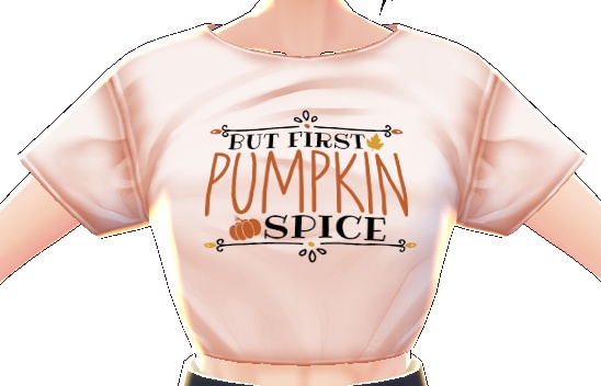 "But First Pumpkin Spice" 3 piece VROID TEXTURES