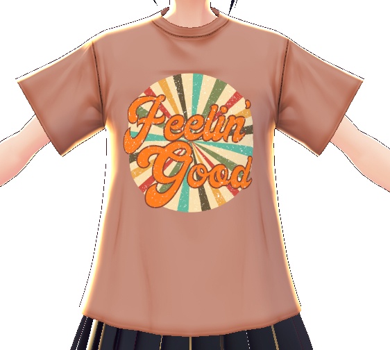 Feelin Good Retro 3 piece VROID TEXTURES