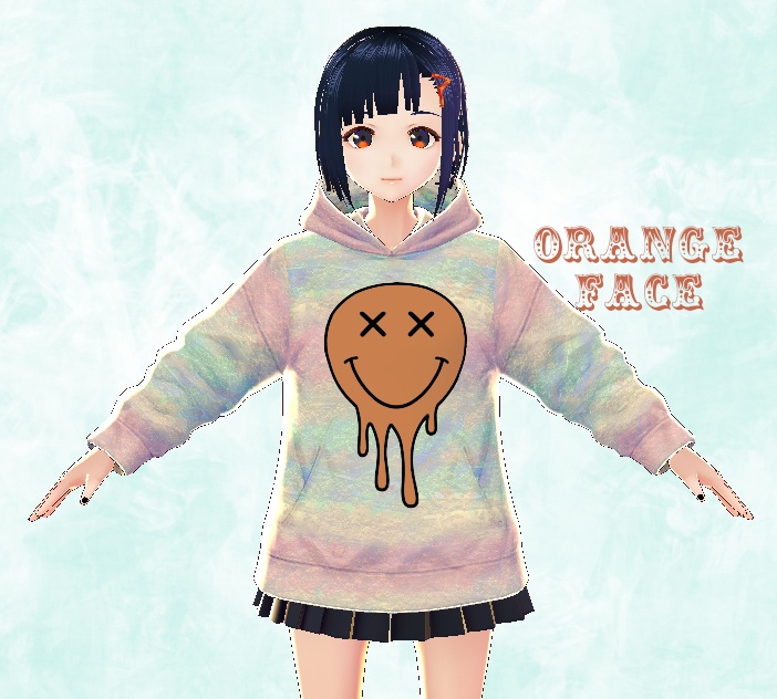 Melting Smiley Hoodies VROID TEXTURES