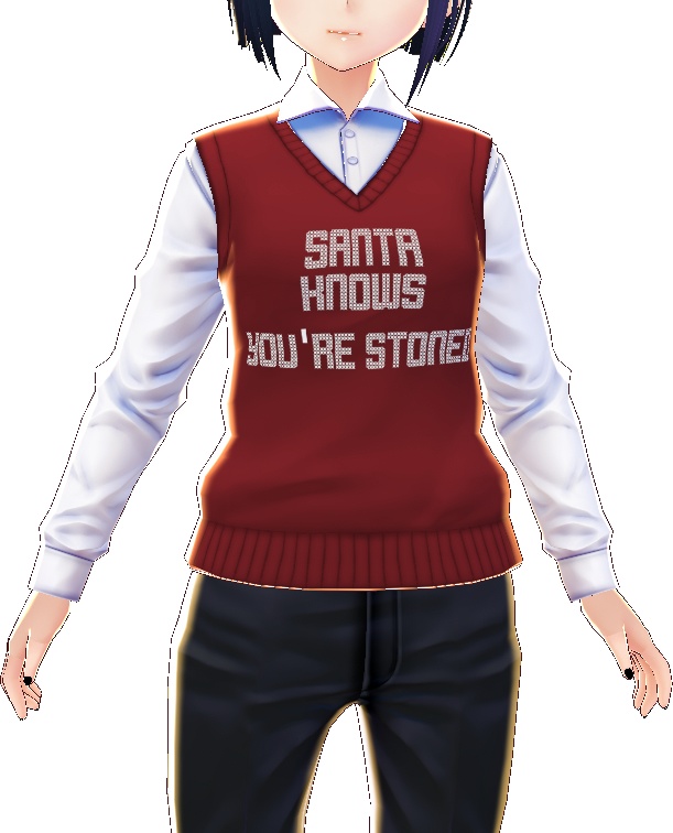 Santa Knows Christmas/Ugly Sweater VROID texture