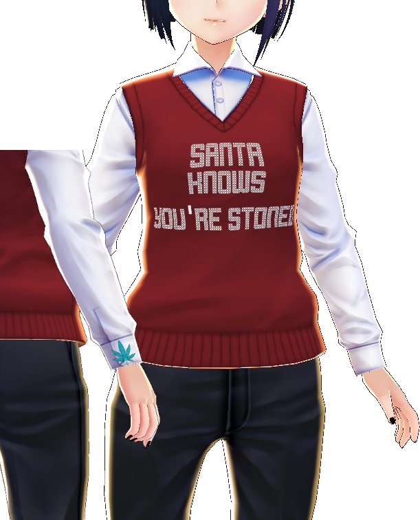 Santa Knows Christmas/Ugly Sweater VROID texture
