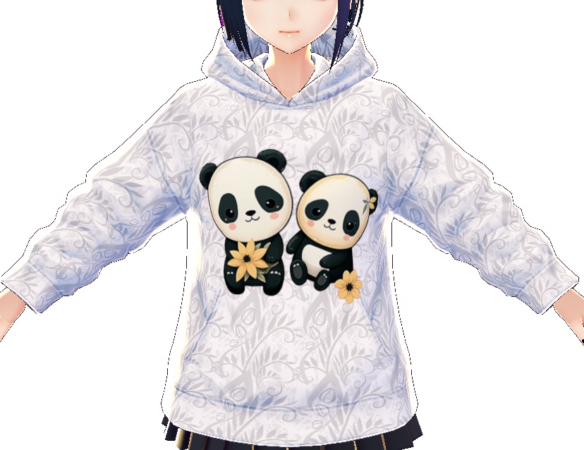 Pandas #1 3 PIECE VROID textures