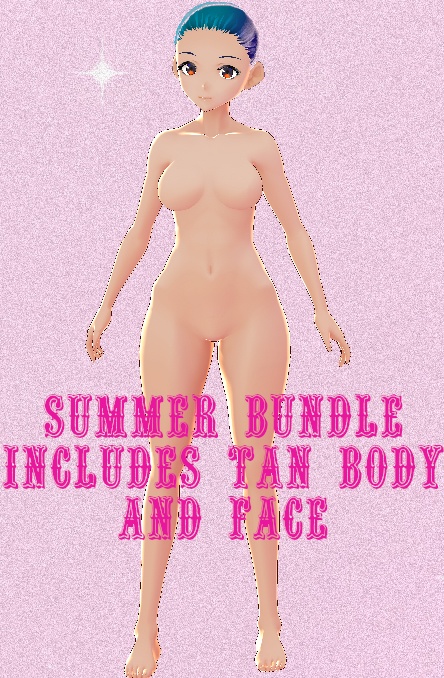 Summer Body/Face + Mini T Bundle VROID textures