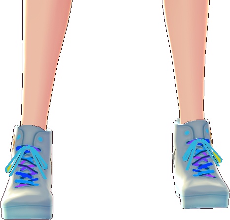 Aloha HIGH CUT SNEAKERS 2 pair VROID textures