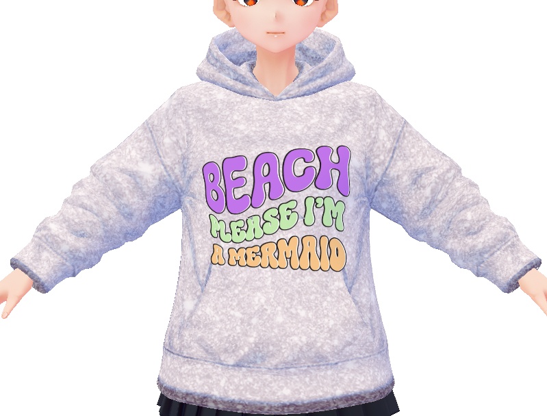 Beach Please Mermaid 3 piece VROID TEXTURES