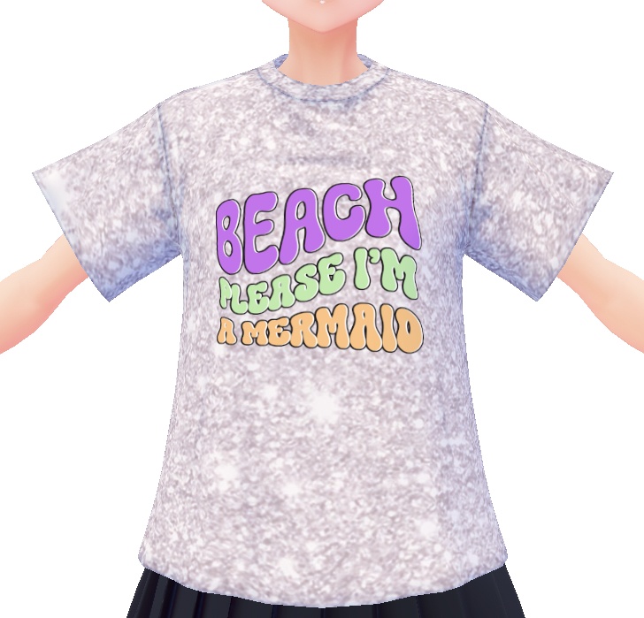 Beach Please Mermaid 3 piece VROID TEXTURES