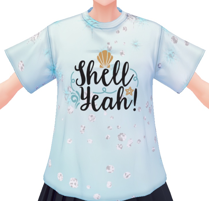 Shell Yeah Mermaid 3 piece VROID TEXTURES