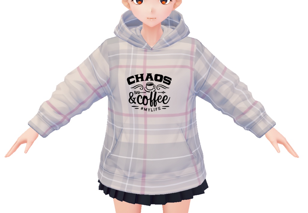 Chaos and Coffee 3 piece VROID TEXTURES