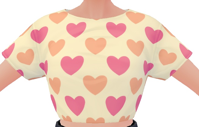 Hearts pattern 5 PIECE VROID TEXTURES