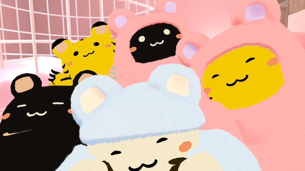 衣装「おやすみくまだん&かっぴぃさん&たぬまろ」