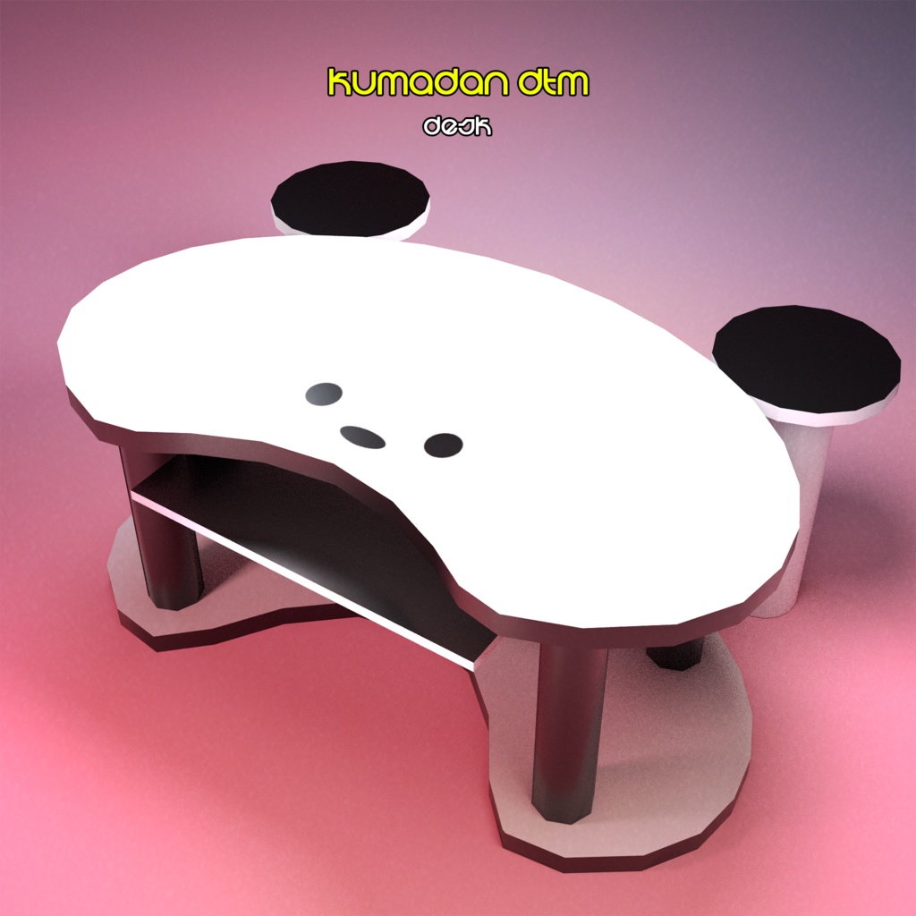 【3DCGオブジェセット】くまだんDTM