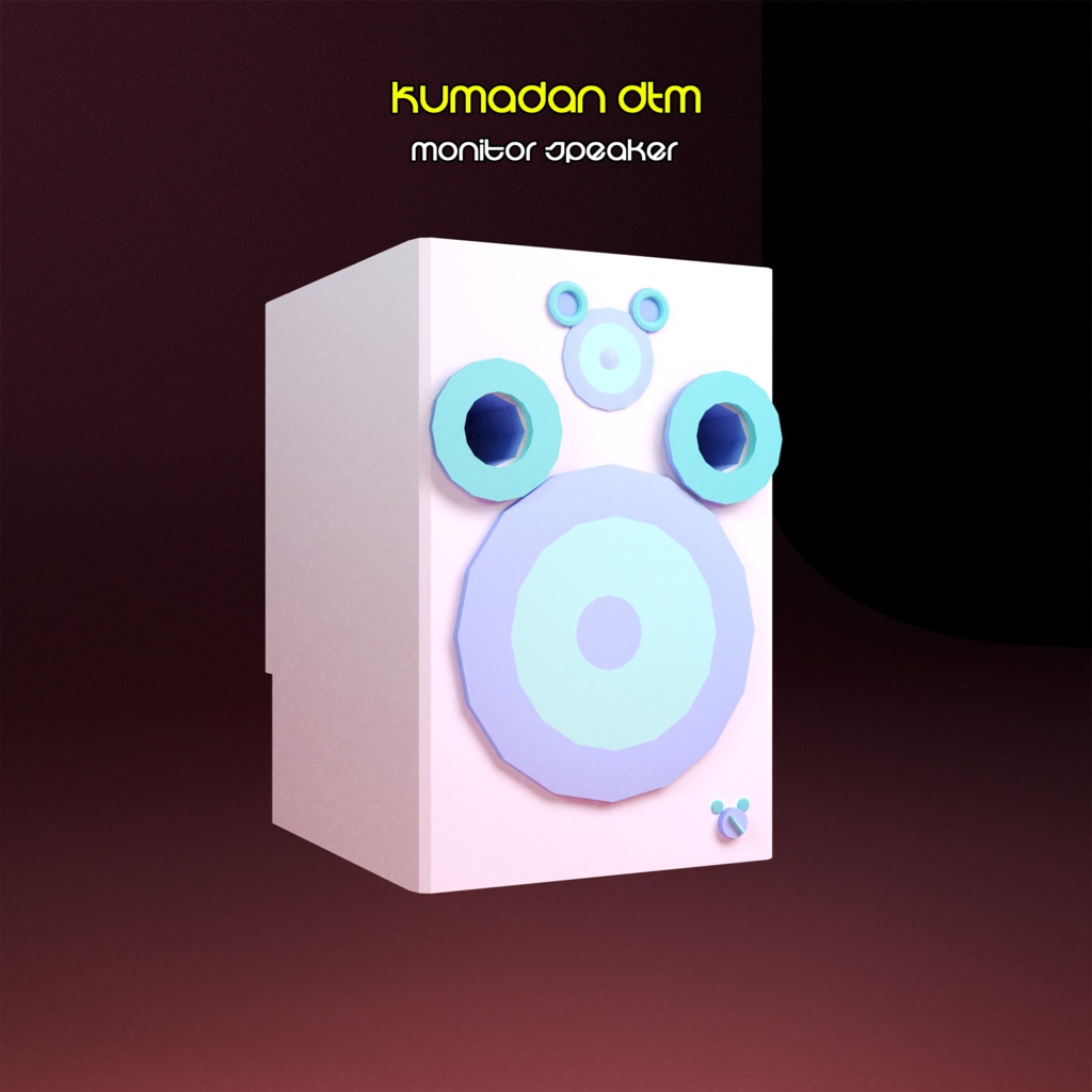 【3DCGオブジェセット】くまだんDTM