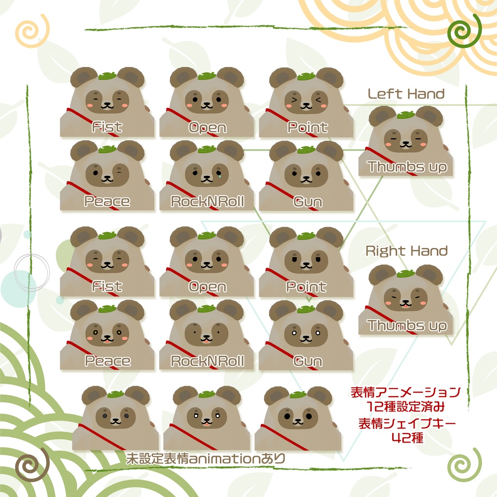 オリジナル3Dモデル「たぬまろ」