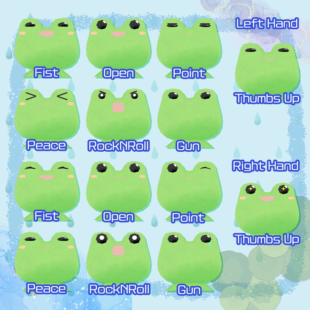オリジナル3Dモデル「けろよし」