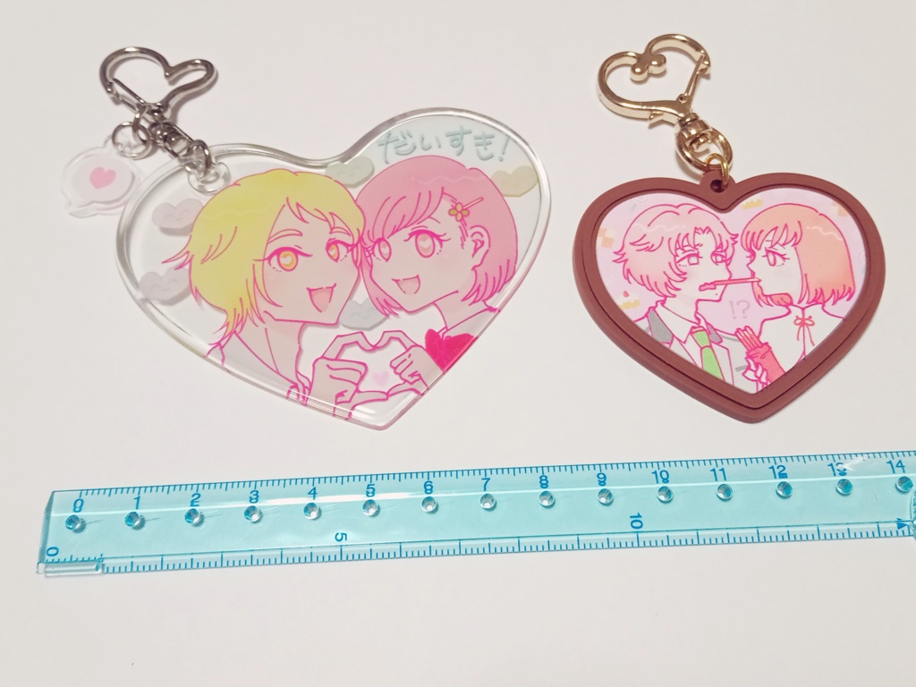 行マリやわらかクリアキーホルダー