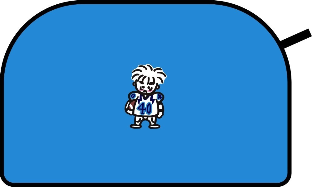 アイシールド21  刺繍ポーチ 80sデザイン