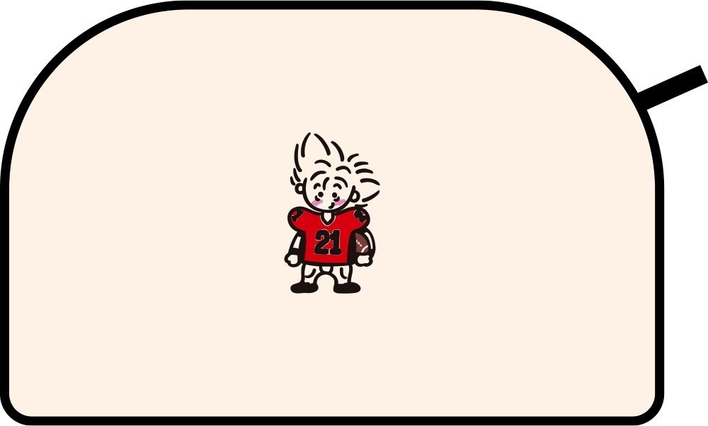 アイシールド21  刺繍ポーチ 80sデザイン