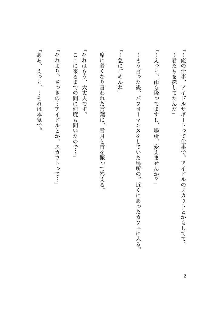 アイドル日和春模様【aqua編】上